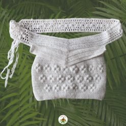Handcrafted crochet belt bag